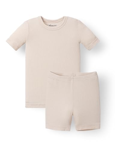 Image of AVAUMA Toddler Short Pajamas Set Baby Boys Girls Kids Snug fit Ribbed Sleepwear pjs for Daily Life Style