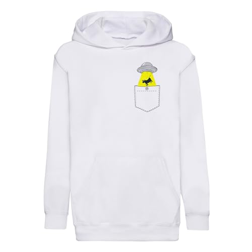 Sweat Capuche Enfant Extraterrestre avec Poche Pratique Chaude et Douce