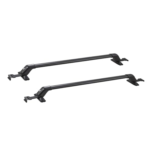 Portaequipajes para Vehículos Barras Transversales Universales para Portaequipajes De Techo 155 LB Aluminio Ajustables Y con Cerradura para SUV