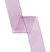 AVANAVA 2 Inch Wide Sheer Organza Ribbon Multi-Colors for Gift Wrapping Bouquet Wedding Decoration Floral Arrangement - 50 Yards (Plum)
