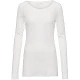 ARMEDANGELS EINIAA Soft - Damen Longsleeve aus Bio-Baumwolle M Off White Shirts Longsleeve Rundhals Fitted