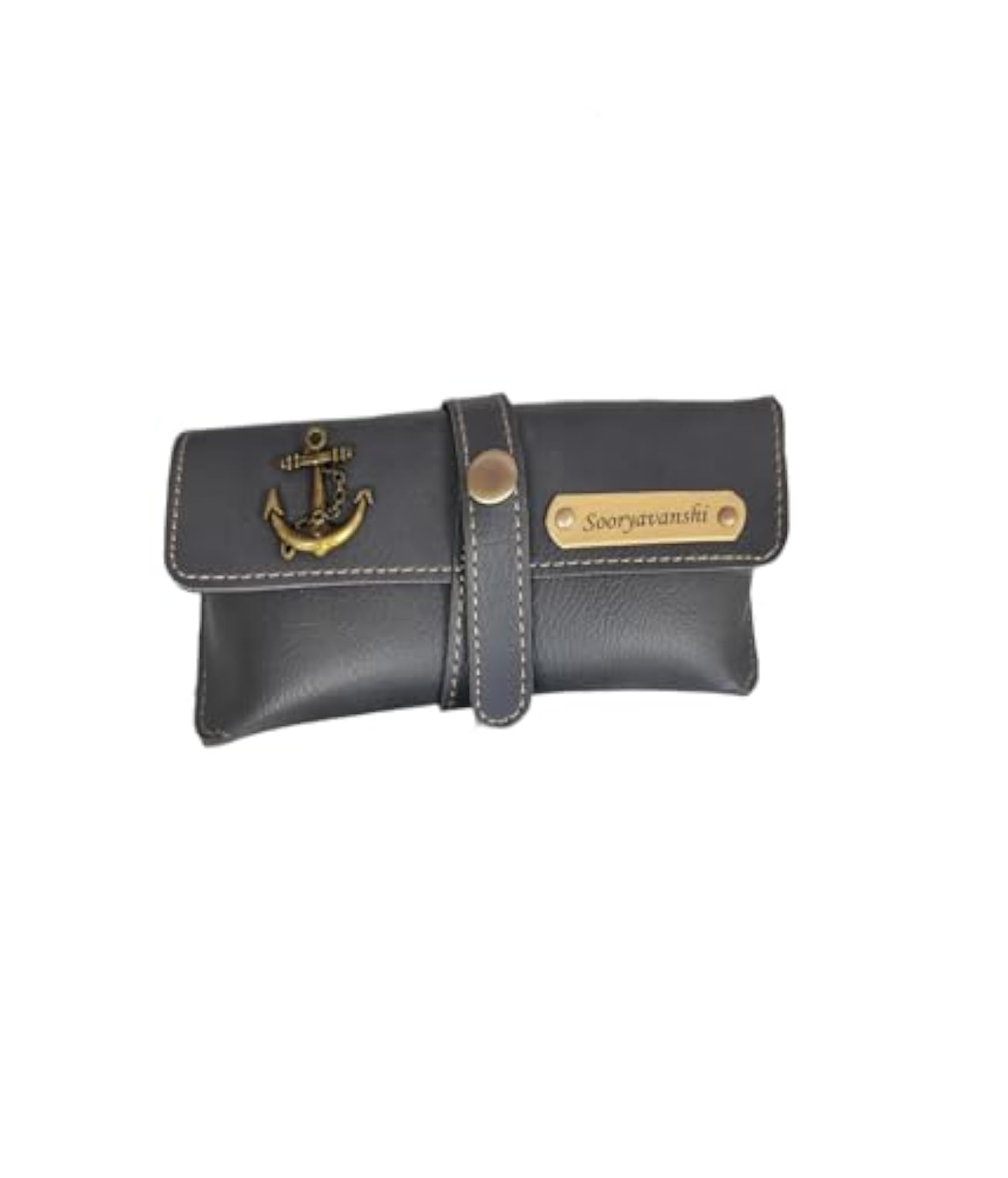 Personalised Men's Combo Gift with Leather Wallet, Key Chain, Eyewear Case