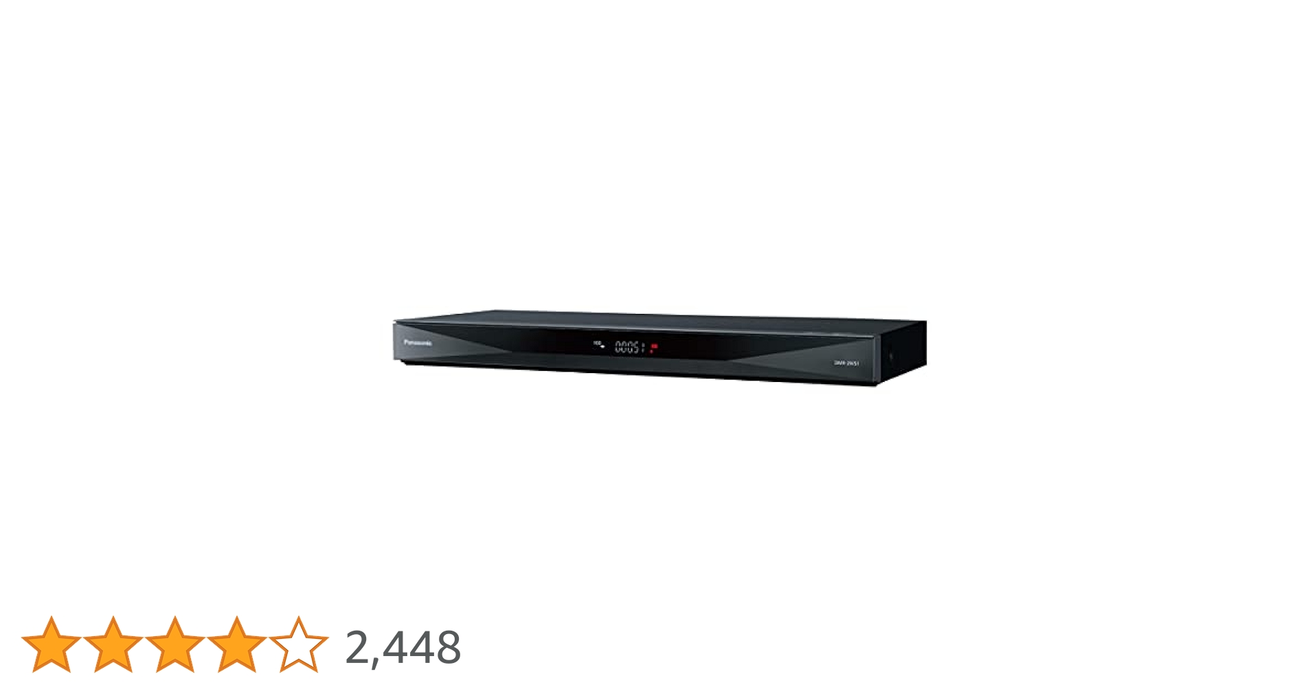 Amazon.co.jp: Panasonic DMR-2W51 Blu-ray Recorder, 500GB, 2