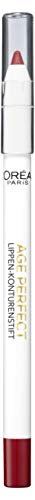 Crayon à lèvres rouge vif L'Oréal Age Perfect 394 pour ridules comblées