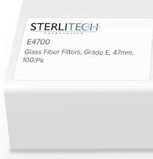 Sterlitech Glass Fiber Filters, Grade E, 47mm, 100/Pk, E4700