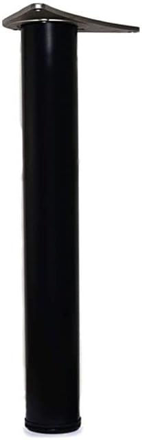 REJS 4 x 870mm Adjustable Black Breakfast Bar Worktop Support Table Leg 60mm Diameter