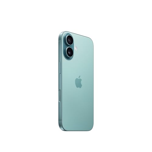 Image of Apple iPhone 16 256 GB: 5G Mobile Phone with Camera Control, A18 Chip and a Big Boost in Battery Life. Works with AirPods; Teal