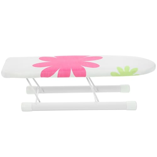 ibasenice Table à Repasser Cadre en Fer Pliante Compacte en Tissu Vert Clair Lors Couture pour Repasser Facilement Les Petites Zones