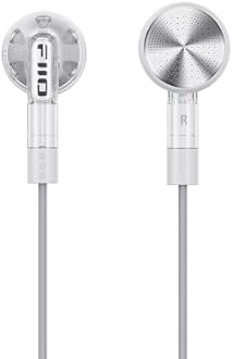 FiiO FF1 3.5mm HiFi Music Wired Bass Earbud 14.2mm Dynamic HD Microphone Earphone for Gaming Meeting Video (Translucent)