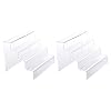 Healifty 2 Stuks Acryl Display Riser Stand 4 Tier Clear Model Cijfers Display Rack Cupcakes Stand Voor Collectibles…