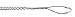 Kellems Wire Management, Support Grips, Offset Eye.63-.74", Tin Coated Bronze, Closed Mesh