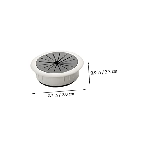 Uonlytech 6Pcs Tapas Redondas para Pasacables para Escritorio y Muebles Organizador de Agujeros para Cables PC Flexible para Gestión de Cableado para Hogar y Oficina miniatura 2