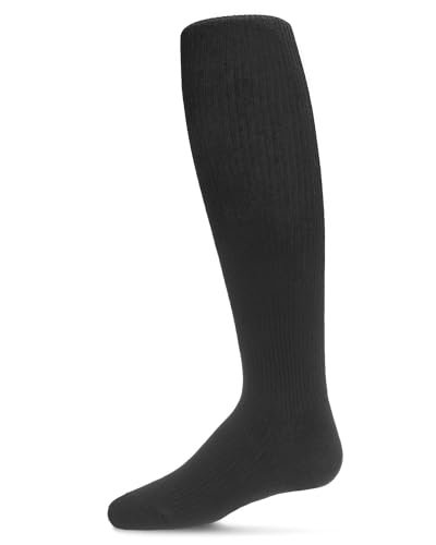 MeMoi Pinned Ribbed Cotton Blend Basic Girls Tights