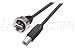 L-com WPUSB Series Shielded Waterproof USB Type A/B Cable Assembly (0.5 Meters)