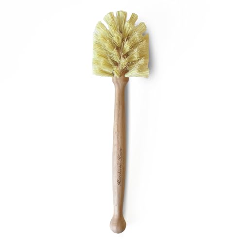 Image of Murchison-Hume Natural Bottle Brush - Eco-Friendly & Biodegradable Bottle Brush with Beechwood Handle and Sisal Bristles, Bamboo Dish Brush for Baby Bottles, Glassware, and More