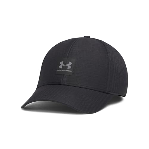 Under Armour Mens Iso-Chill ArmourVent Stretch Fit Hat (001) Black / / Castlerock Small/Medium