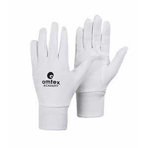 omtex Cricket Batting and Wicket Keeping Inners Gloves White Washable and Reusable, Highly Absorbent, Durable Cotton Fabric - Academy-image-8