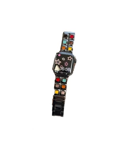 Bracelet de montre de luxe en perles pour Apple Watch Ultra S10 élégance féminine