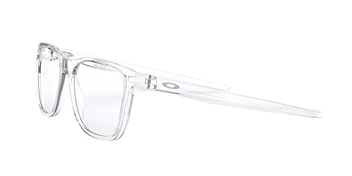 Oakley Men's Ox8163 Centerboard Round Prescription Eyewear Frames, Polished Clear/Demo Lens, 55 Mm #TOP2
