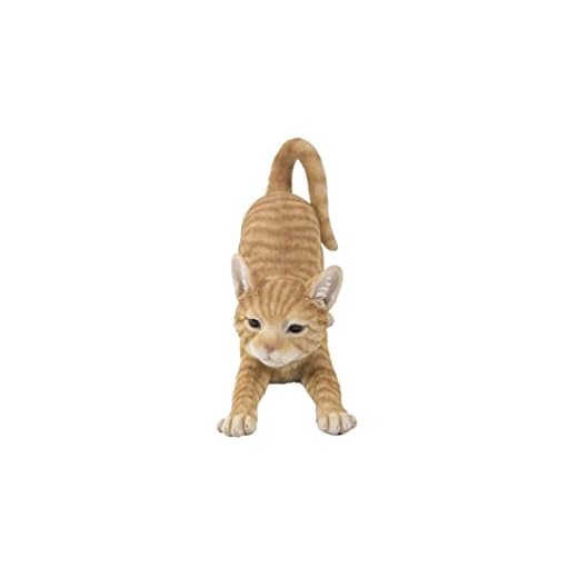 Durable Orange Tabby Cat Figurine