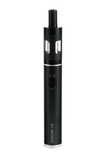 Innokin Endura T18E Starter Kit 1000mAh Battery 14W Output Prism T18E Tank MTL Vaping Pen Top-Fill Design 2ml Cartridge No Nicotine (Black)