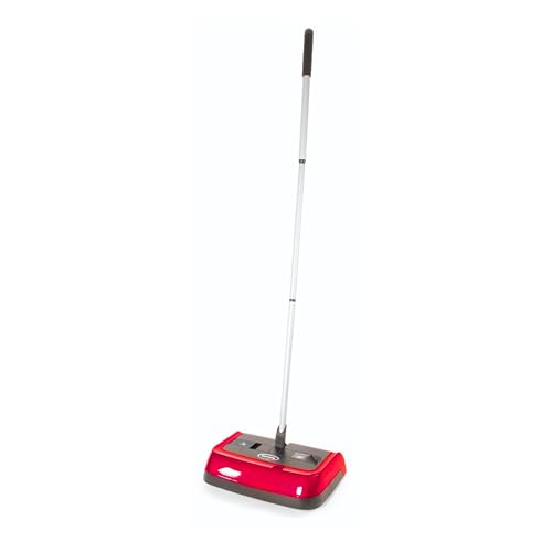 Ewbank Manual Push Carpet Sweeper, Non Electric Silent Lightweight Multi Surface Floor Cleaner with High Level Push & Pull Pickup, Durable Long Life Brushes, 22cm Wide