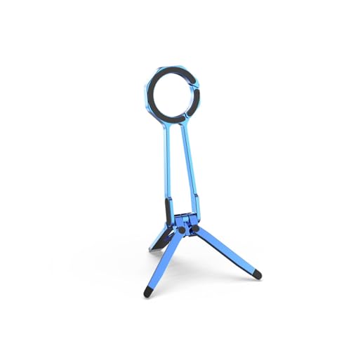 Trípode magnético portátil plegable azul y soporte de mesa