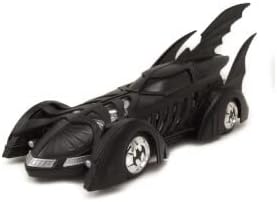 Jada Toys DC Comics Batman Forever Batmobile & Batman Figure 1:24 Die - Cast Vehicle with Figure Matte Black