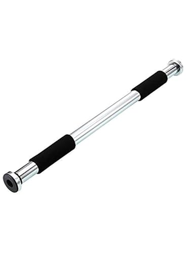 Door Bar Exerciser Chrome with High Density Foam Handles Adjustable Pull-Ups Pull Ups