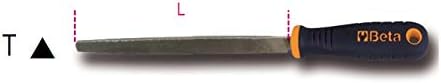 Beta 1719BMA10/T Three Square Second Cut File, Plastic Handle, 10"/250mm