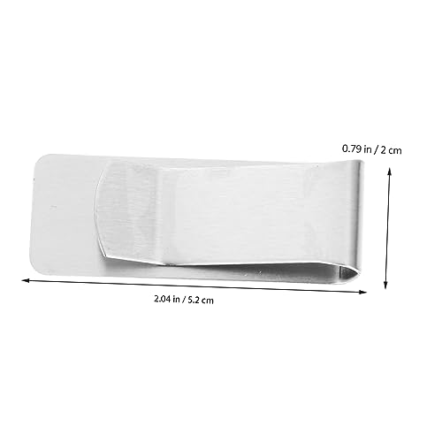 Practical Silver Wallet Clip Money Clip Cash Silver Office Paper Wallet Money Clamps2