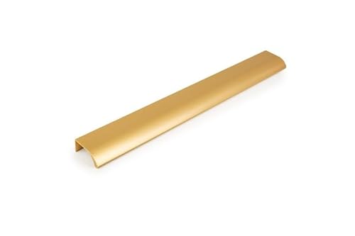 Viefe Brushed Brass Aluminium Profile Handle Cabinet Door Hafele Ona (256 Mm Hole Center)
