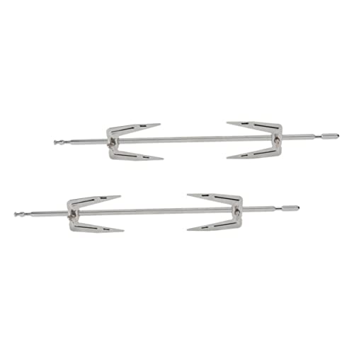 IMIKEYA Stainless Steel Air Fryer Forks Roast Chicken Home Grill Forks Easy Thumb Screw Adjustment