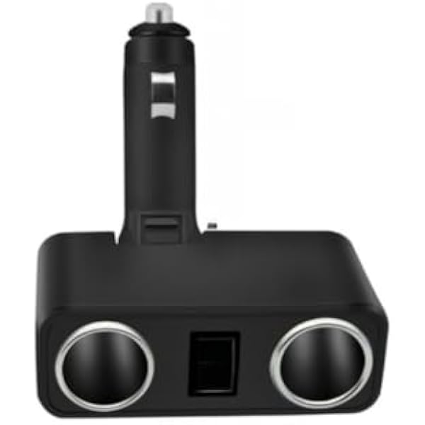 Rozdzielacz gniazda ładowarki samochodowej 120 W z wyświetlaczem napięcia, adapter do szybkiego ładowania 12 V-24 V do tabletu i smartfona