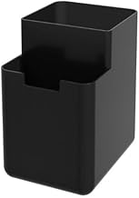 Organizador de Pia Single Coza 8 x 10,5 x 12,1 cm, Preto, Coza
