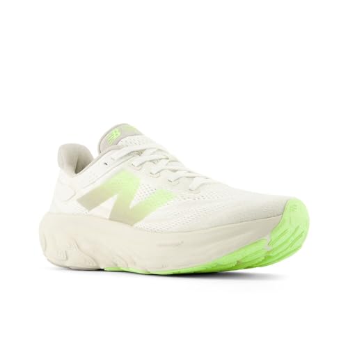 New Balance Men's Fresh Foam X 1080 V13 Running Shoe, Moonrock/Bleached Lime Glo/Sea Salt, 7 M