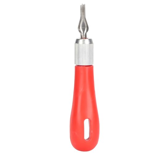 Greensen Set di Strumenti in Legno con Maniglia Rossa e di Lino, 12 Pale da Coltello Intagliato per Intaglio di Zucca Fine e Taglio di linoleum.