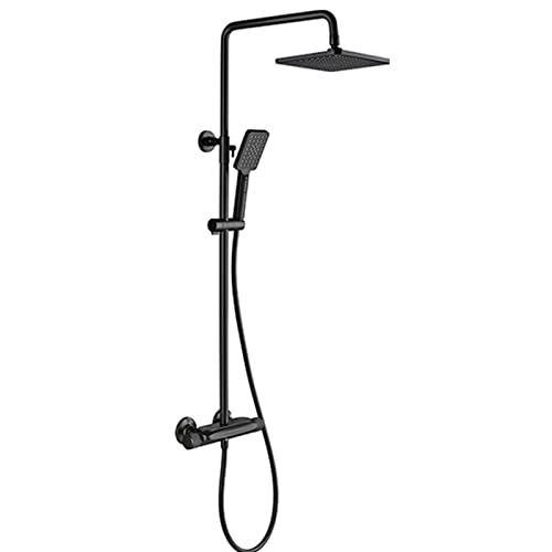 Système de douche thermostatique anti-brûlure avec bec cascade de baignoire 3 fonctions