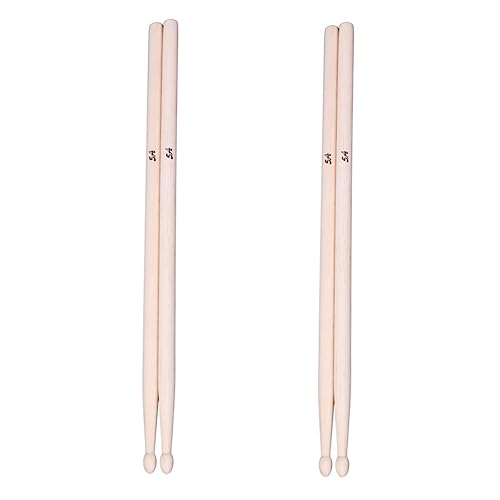Baquetas Sosoport 5A de madera de arce, 2 pares, para estudiantes y adultos, accesorios universales para batería miniatura 1