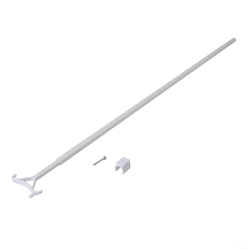 Gdfnmogo Barra de cortina ajustable de 70 a 135 cm, barra telescópica de aleación de aluminio para persianas celulares deslizantes, para una solución de hardware de fácil ajuste