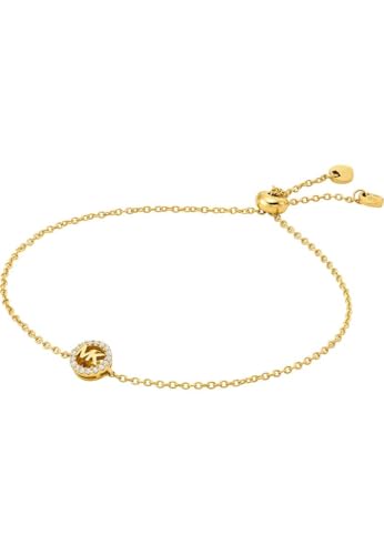 Michael Kors Womens Gold tone Semi precious with slider closure bracelet