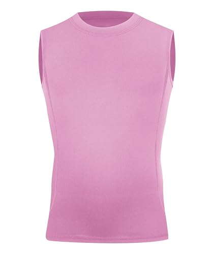 Runceptual Boys Compression Sleeveless Shirt X-Small Pink