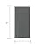 Avant Decor | Sample Tile | Stone Composite Subway Solid Color Tiles | Peel and Stick Kitchen Backsplash Tiles | Wall Tiles | 3” x 6” | Bex Metro Glossy Pewter