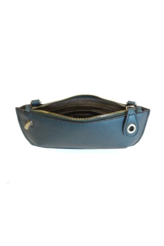 Image of Joy Susan Women's Fashion Purse Mini Crossbody Wristlet Clutch Hand Bag - Metallic Teal