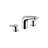hansgrohe Focus N Modern Low Flow Water Saving 2-Handle 3 5-inch Tall Bathroom Sink Faucet in Chrome, 71140001