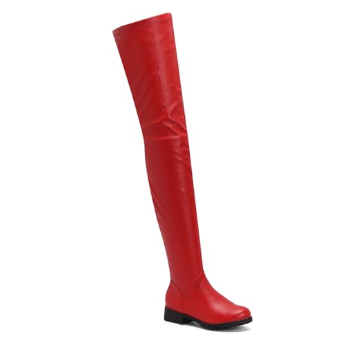 LOOMIKIN - Thigh High Boots for Rave Festival: Round Toe Over the Knee for Women - Best Deal on Amazon