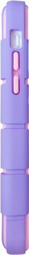 LUVVITT Armor Shell Double Layer Shock Absorbing Case for iPhone 5C Retail Packaging - Purple/Pink