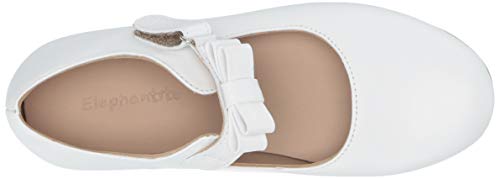 Elephantito Baby-Girl's Charlotte Mj Mary Jane Flat, White, 7 Medium Us Toddler #TOP4
