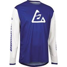 Answer Racing Arkon Bold MX Jersey Blue/White Off-Road ATV UTV BMX MTB Riding Shirt Adult Size Large
