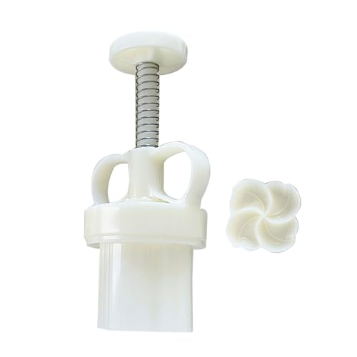 Molde para postres forma flor 3D prensa manual miniatura 3